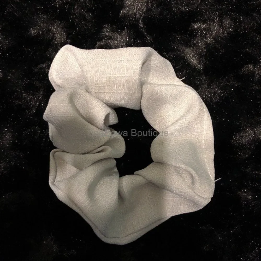 Grey Chiffon Scrunchie  SC2940  Handmade NWT Boutique